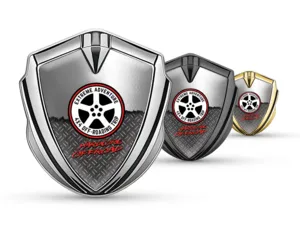 3d Metal Emblem Racing Look Glossy 3D Decal